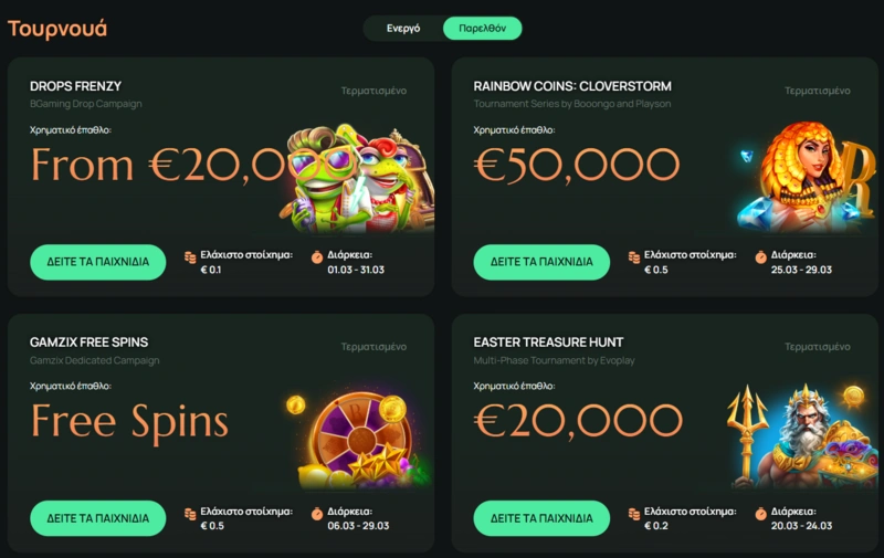 ritzo tournaments page